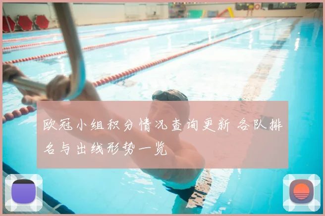欧冠小组积分情况查询更新 各队排名与出线形势一览